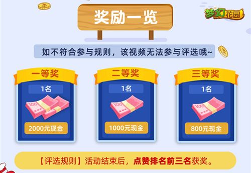 圖3：《夢幻花園》抖音活動獎勵